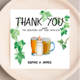 Brauerei Baby - Farbe - Baby Dusche Danke Karte