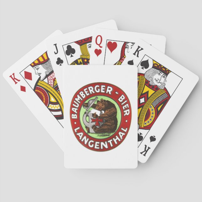 Brauerei Baumberger Langenthal Kartenspiele Spielkarten (Rückseite)