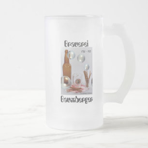 Brauerei Baumberger Langenthal Mattglas Bierglas