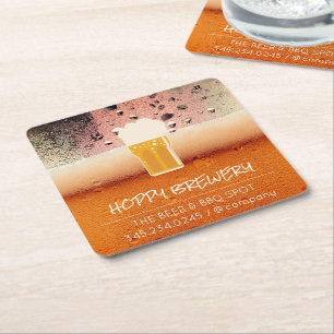 Brauerei Pub House Bier-Tasse Rechteckiger Pappuntersetzer