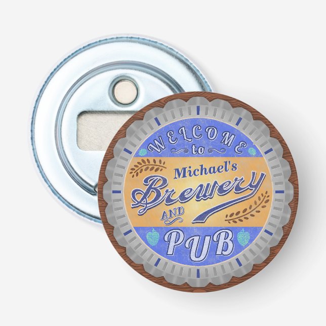 Brauerei Pub Personalisiert Bierflasche Flaschenöffner (Vorderseite)