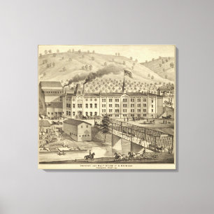 Brauerei und Malzhaus A Reymann Leinwanddruck