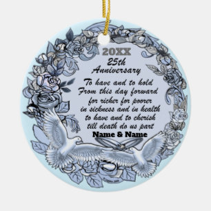 Brauerei zum Silver Wedding Jubiläum Keramik Ornament