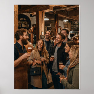 Brauereibesichtigungs- und gemeinsames Lachposter Poster