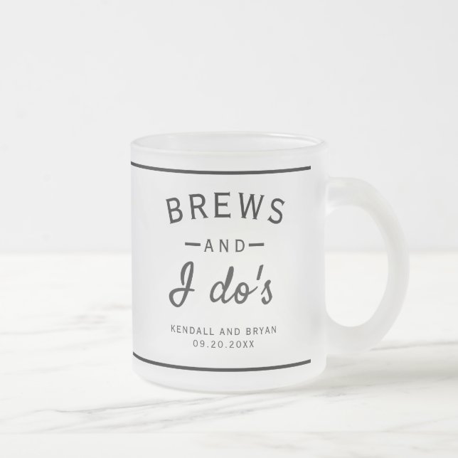 Brauereien und ich machen Brauereithema Hochzeitbi Mattglastasse (Rechts)