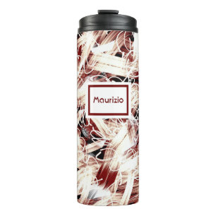 braun abstrahiert thermosbecher