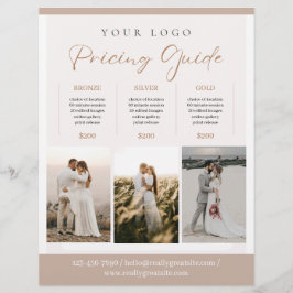 Braun Ästhetik Elegant Minimalistisch Fotograf Flyer