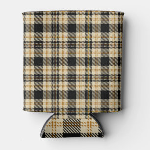 Braun Beige Kariertes Muster Dosenkühler