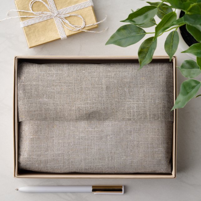 Braun & Beige Linien Seidenpapier (Geschenk)