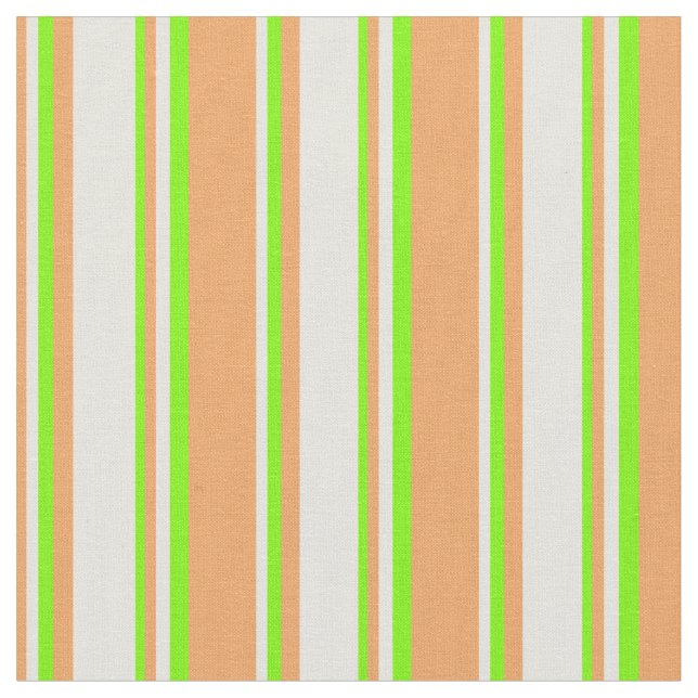 Braun, Beige und grüne Linde Stoff (Nahaufnahme)
