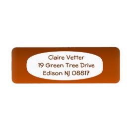 Braun bis Orange Fade