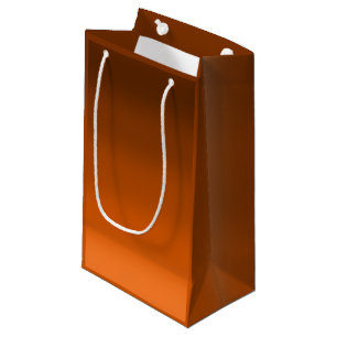 Braun bis Orange Fade Kleine Geschenktüte