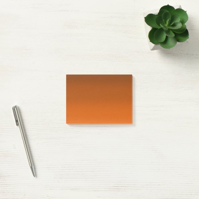 Braun bis Orange Fade Post-it Klebezettel (Büro)