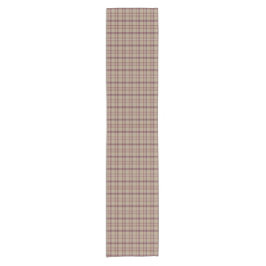 Braun Bordeaux Karo Klassisches Muster Tischläufer