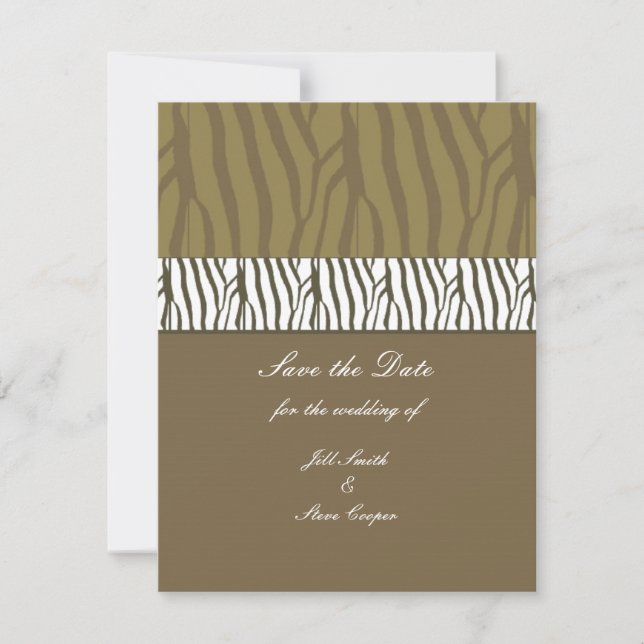 Braun Chocolate Save-the-Date Save The Date (Vorderseite)