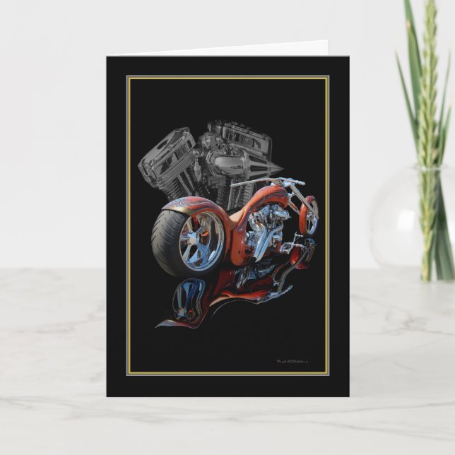 Braun Chopper Custom Karte (Vorderseite)