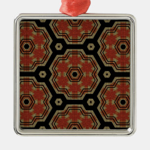 Braun, creme Retro-Punkte Kunst nahtloses Muster Silbernes Ornament