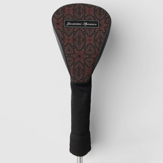 Braun einzigartiges Schlangenhautmuster Golf Headcover (Vorderseite)