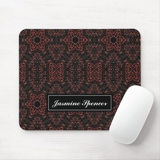 Braun einzigartiges Schlangenhautmuster Mousepad (Mit Mouse)