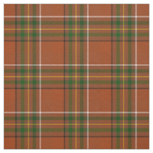 Braun-erdige Karo-Tartan  Stoff