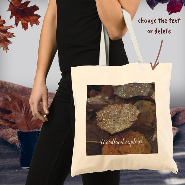 Braun fiel nach Regen Blätter Tragetasche (Von Creator hochgeladen)