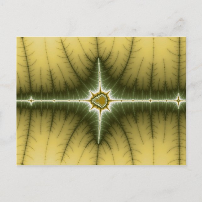 Braun - Fraktal Postkarte (Vorderseite)