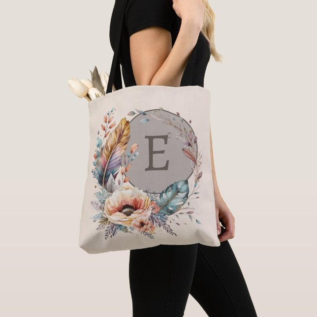 Braun geben Sie den ersten Blumenbeutel Tasche (Von Nahem)