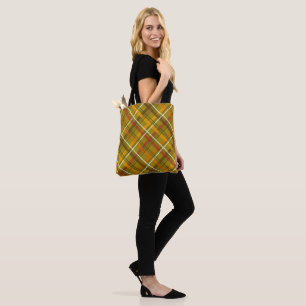 Braun-gelbes schottisches Tartan-Karo-Muster Tasche