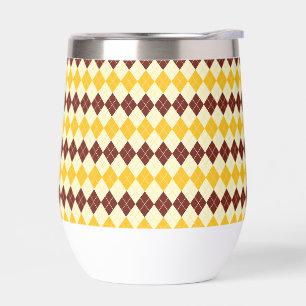 Braun - Gelbes schottisches Tartan-Muster