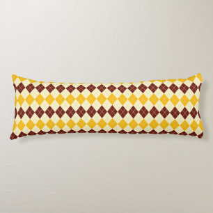 Braun - Gelbes schottisches Tartan-Muster Seitenschläferkissen