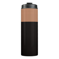 Braun-Glossy-Thermaltumbler - Tasse heiß und kalt