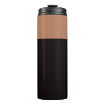 Braun-Glossy-Thermaltumbler - Tasse heiß und kalt