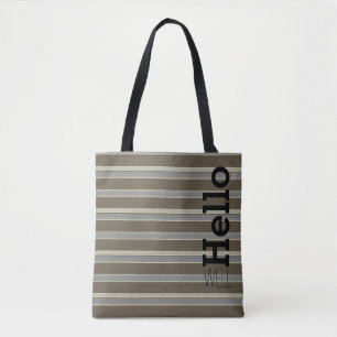Braun Grau und Creme Tasche