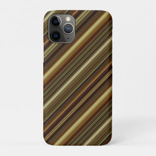 Braun Grüne und Goldene Streifen Case-Mate iPhone Hülle