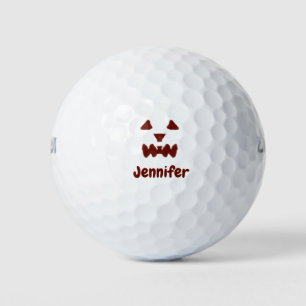 Braun Halloween beängstigender Gesichtsfall hinzuf Golfball