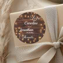 Braun-Holz-Rustikal-String-Lights Hochzeit