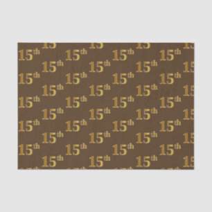 Braun, Imitate Gold 15. (Fünfzehnte) Veranstaltung Seidenpapier