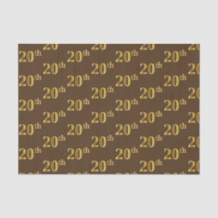 Braun, Imitate Gold 20. (Zwanzigste) Veranstaltung Seidenpapier