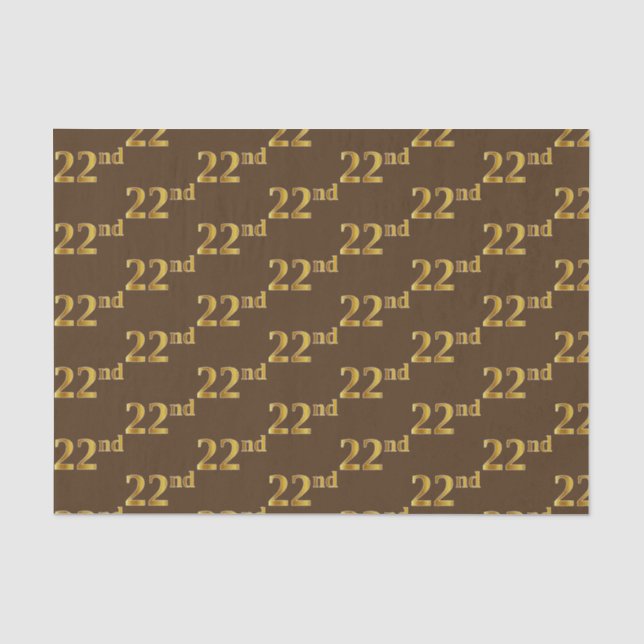 Braun, Imitate Gold 22. (22.) Veranstaltung Seidenpapier (Vorderseite)