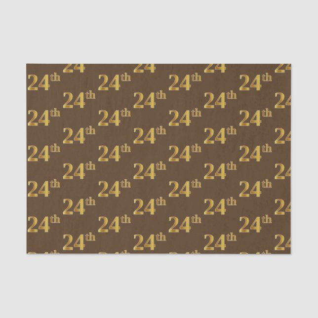 Braun, Imitate Gold 24. (24.) Veranstaltung Seidenpapier (Vorderseite)