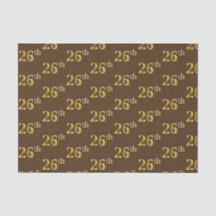 Braun, Imitate Gold 26. (26.) Veranstaltung Seidenpapier