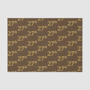 Braun, Imitate Gold 27. (siebenundzwanzigste) Vera Seidenpapier