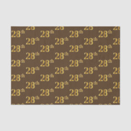 Braun, Imitate Gold 28. (Achtundzwanzigste) Verans Seidenpapier