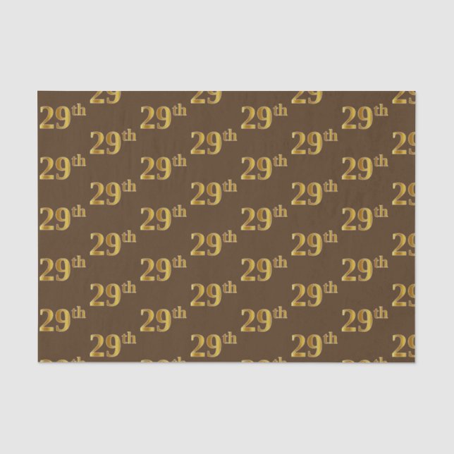 Braun, Imitate Gold 29. (29.) Veranstaltung Seidenpapier (Vorderseite)