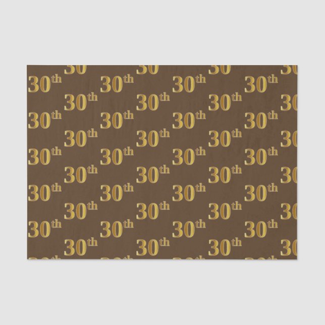 Braun, Imitate Gold 30. (30.) Veranstaltung Seidenpapier (Vorderseite)