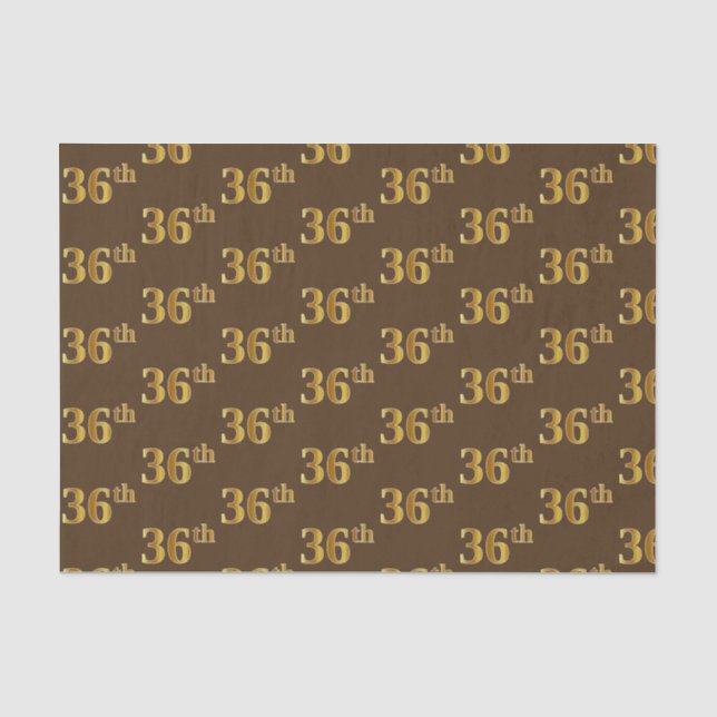 Braun, Imitate Gold 36. (36.) Veranstaltung Seidenpapier (Vorderseite)