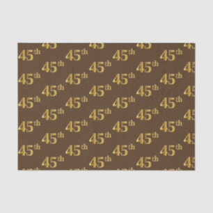 Braun, Imitate Gold 45. (fünfundvierzigste) Verans Seidenpapier