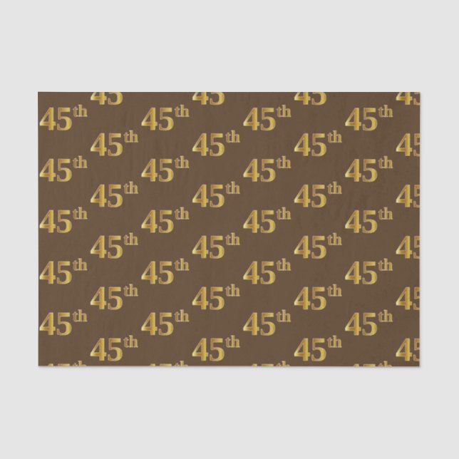 Braun, Imitate Gold 45. (fünfundvierzigste) Verans Seidenpapier (Vorderseite)