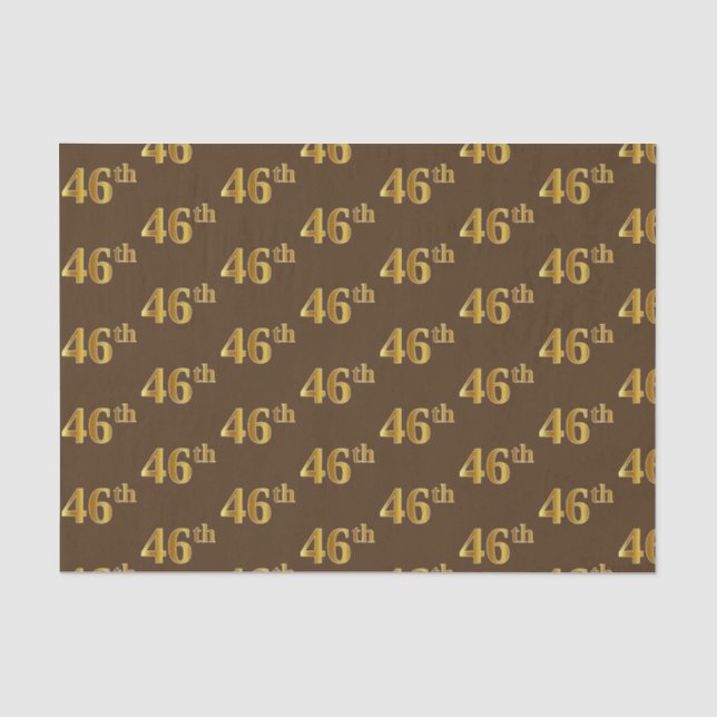 Braun, Imitate Gold 46. (Sechsundvierzigste) Veran Seidenpapier (Vorderseite)