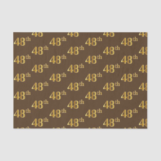 Braun, Imitate Gold 48. (Achtundvierzigste) Verans Seidenpapier (Vorderseite)